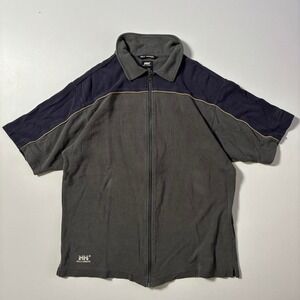 Grey Helly Hansen Short Sleeve Full Zip Thermal Jacket - L